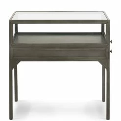 Buy ๐งจ FOUR HANDS INDUSTRIAL SHADOW BOX END TABLE: GUNMETAL Furniture โ 12 FOUR HANDS INDUSTRIAL SHADOW BOX END TABLE: GUNMETAL Furniture