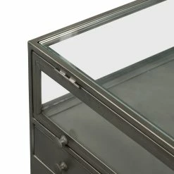 Buy ๐งจ FOUR HANDS INDUSTRIAL SHADOW BOX END TABLE: GUNMETAL Furniture โ 13 FOUR HANDS INDUSTRIAL SHADOW BOX END TABLE: GUNMETAL Furniture