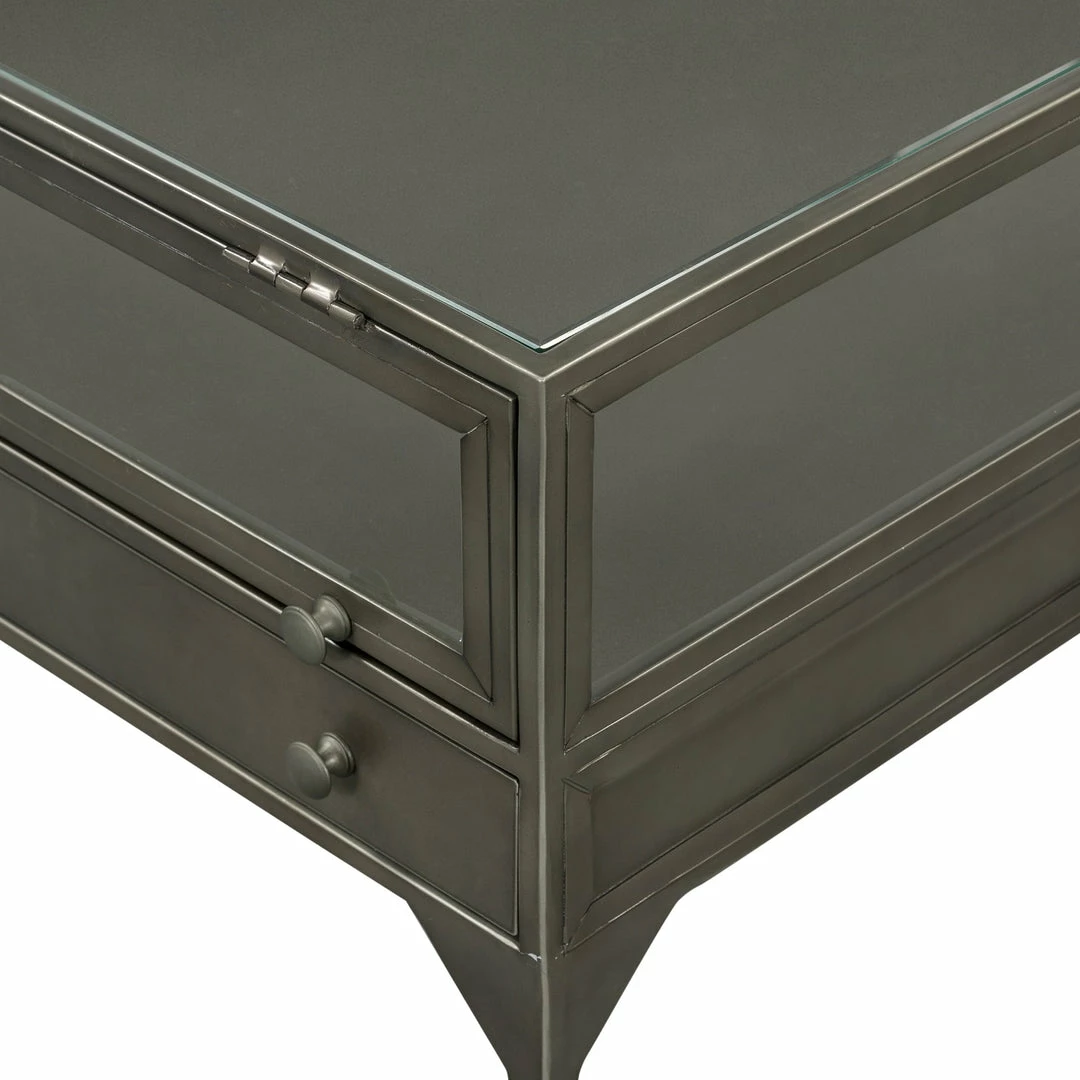 Buy ๐งจ FOUR HANDS INDUSTRIAL SHADOW BOX END TABLE: GUNMETAL Furniture โ 6 FOUR HANDS INDUSTRIAL SHADOW BOX END TABLE: GUNMETAL Furniture