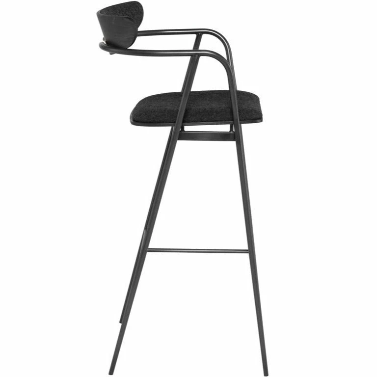 Promo π NUEVO Furniture INDUSTRY BAR STOOL: CHARCOAL BOUCLE π 5 NUEVO Furniture INDUSTRY BAR STOOL: CHARCOAL BOUCLE