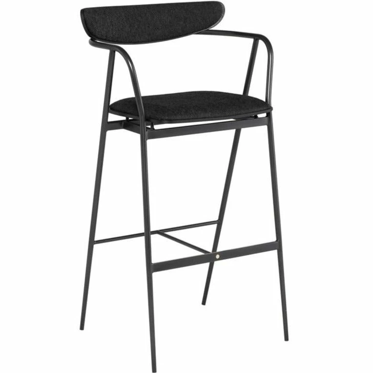 Promo π NUEVO Furniture INDUSTRY BAR STOOL: CHARCOAL BOUCLE π 6 NUEVO Furniture INDUSTRY BAR STOOL: CHARCOAL BOUCLE