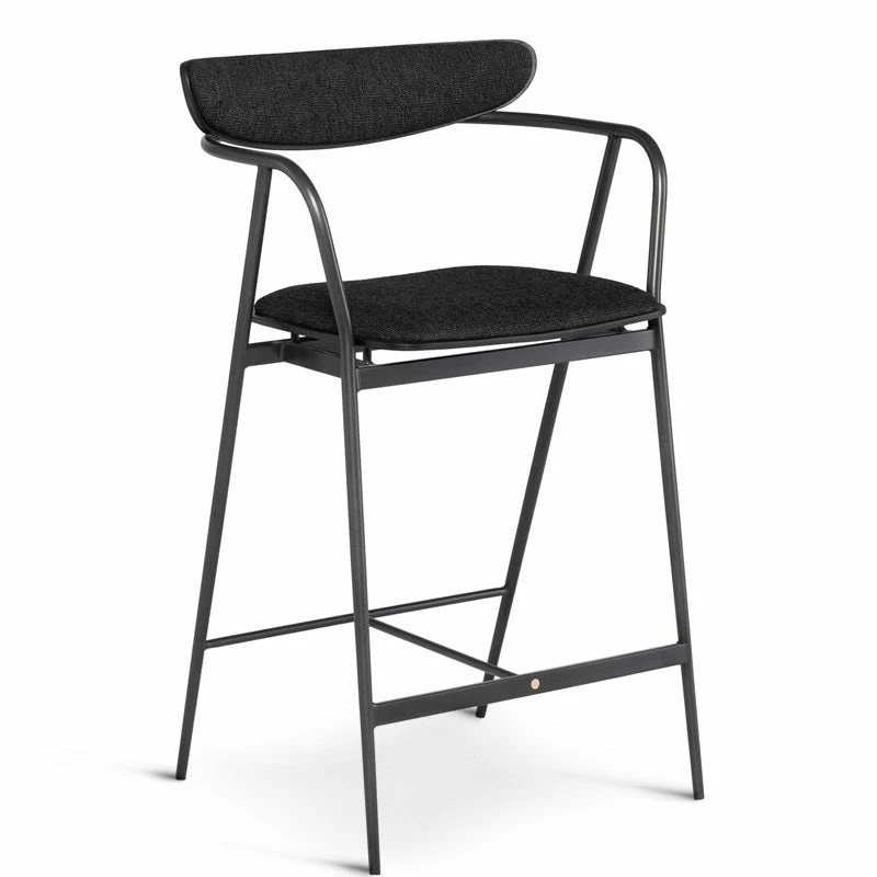 Promo π NUEVO Furniture INDUSTRY BAR STOOL: CHARCOAL BOUCLE π 3 NUEVO Furniture INDUSTRY BAR STOOL: CHARCOAL BOUCLE
