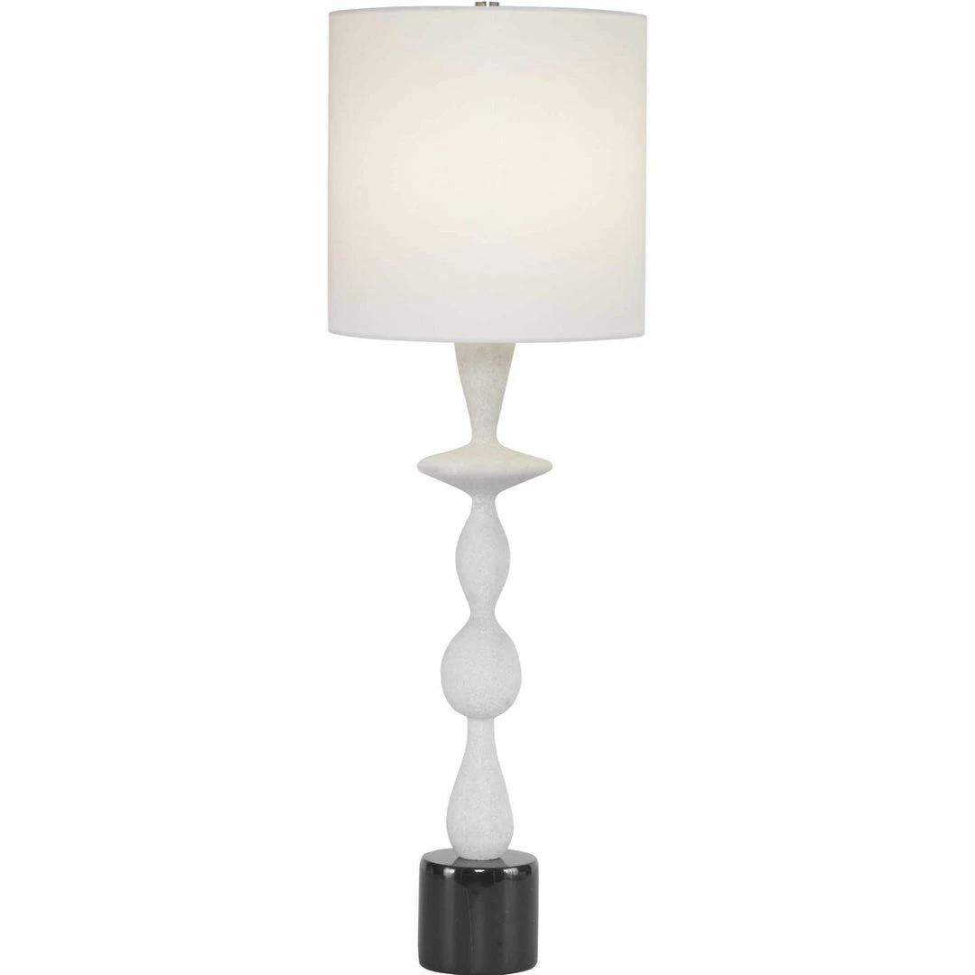 Discount ๐ UTTERMOST INVERSE BLACK + WHITE MARBLE TABLE LAMP ๐ 1 UTTERMOST INVERSE BLACK + WHITE MARBLE TABLE LAMP