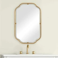 SALT ISABELLA ANTIQUE GOLD MIRROR