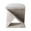 UTTERMOST ISLA WHITE WASH ACCENT STOOL Furniture
