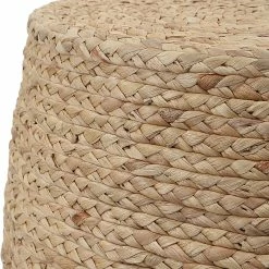 Flash Sale 🤩 UTTERMOST ISLAND PALM BRAIDED ACCENT STOOL: NATURAL ❤️ 5 UTTERMOST ISLAND PALM BRAIDED ACCENT STOOL: NATURAL