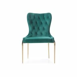 VIG IZZY EMERALD VELVET DINING CHAIR | SET OF 2