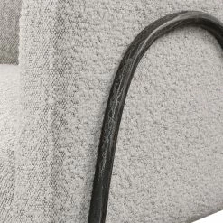 UTTERMOST JACOBSEN BARREL CHAIR: IVORY-GREY BOUCLE Furniture