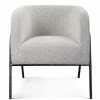 UTTERMOST JACOBSEN BARREL CHAIR: IVORY-GREY BOUCLE Furniture