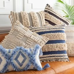 SURYA JAFARI FRINGE PILLOW Pillows + Decor
