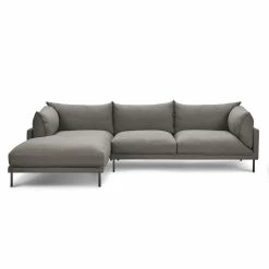 MOES Furniture JAMES SECTIONAL: CHARCOAL