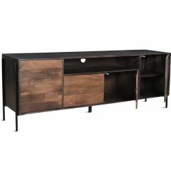MOES JAMISON SMOKED WOOD + WALNUT MEDIA CONSOLE