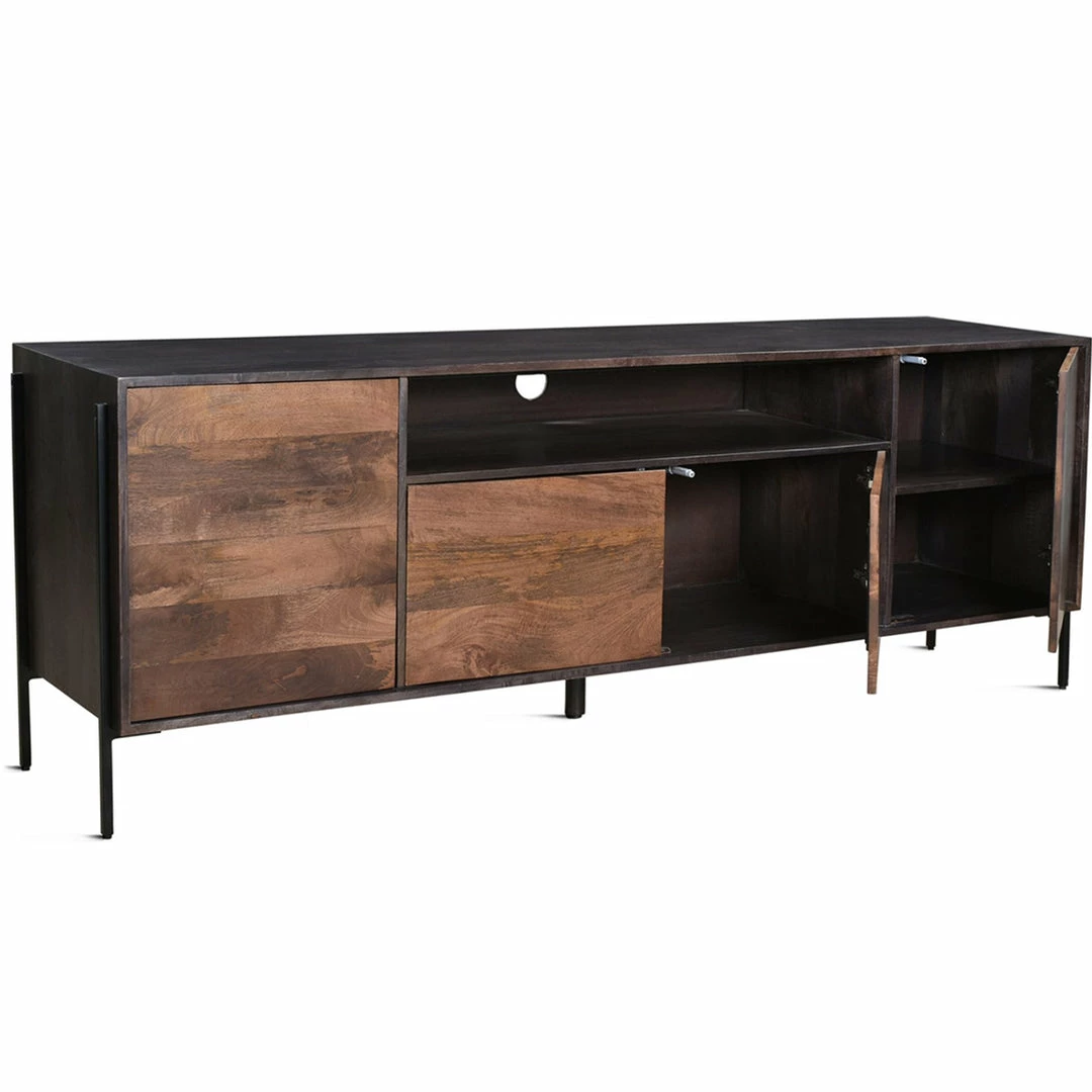 Best Sale π MOES JAMISON SMOKED WOOD + WALNUT MEDIA CONSOLE π 2 MOES JAMISON SMOKED WOOD + WALNUT MEDIA CONSOLE