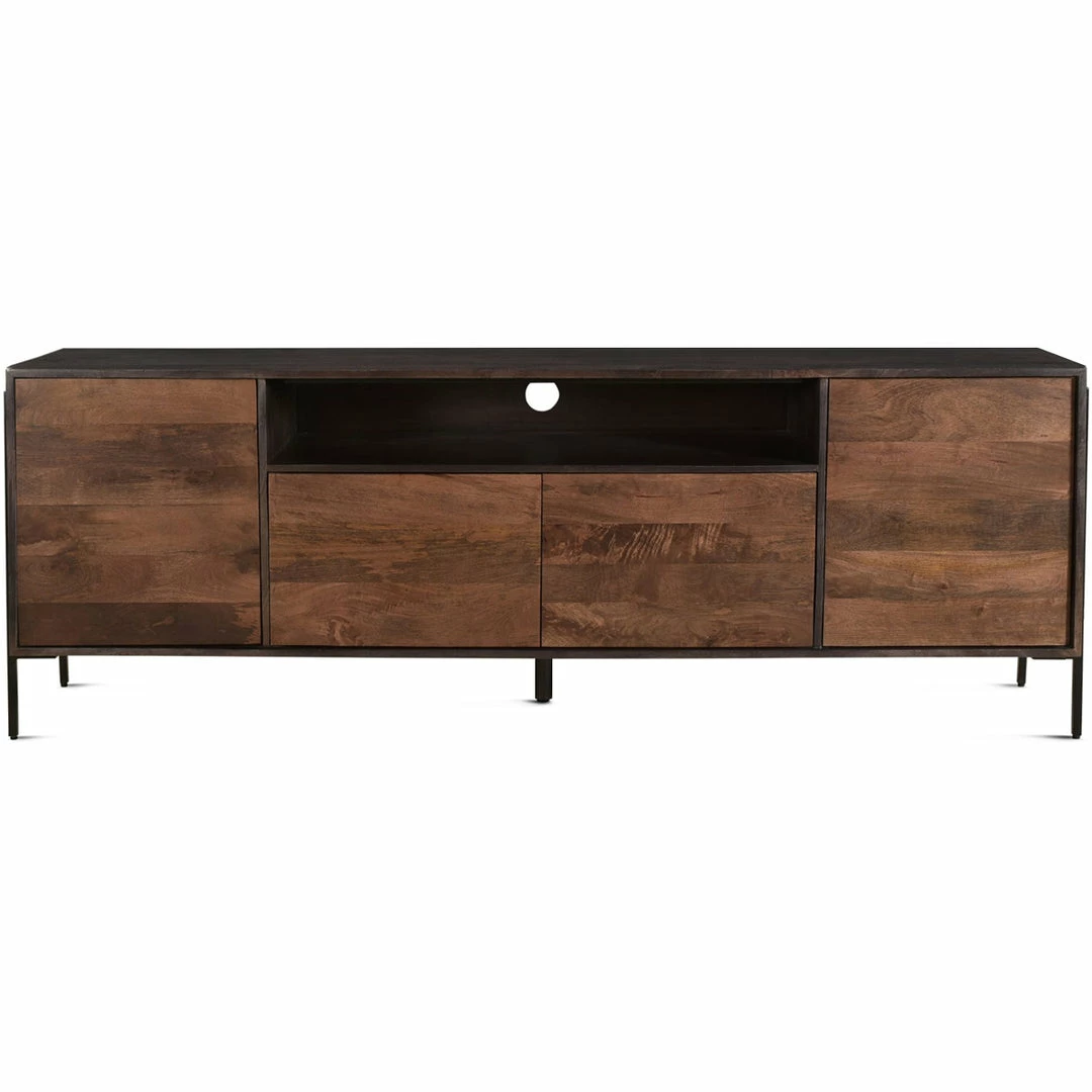 Best Sale π MOES JAMISON SMOKED WOOD + WALNUT MEDIA CONSOLE π 1 MOES JAMISON SMOKED WOOD + WALNUT MEDIA CONSOLE