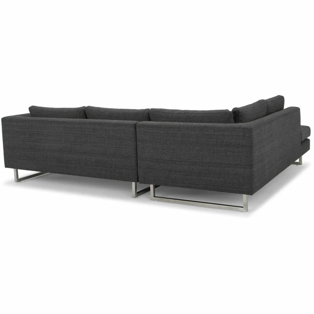 Wholesale 👏 NUEVO Living Room JANIS LEFT ARM FACING SECTIONAL DARK GRAY TWEED 🔥 4 NUEVO Living Room JANIS LEFT ARM FACING SECTIONAL DARK GRAY TWEED
