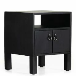 FOUR HANDS JANUS END TABLE: BLACK Furniture