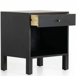 FOUR HANDS JANUS NIGHTSTAND: BLACK