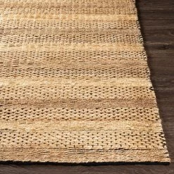 SURYA JASMINE 01 WOVEN JUTE RUG: TAN