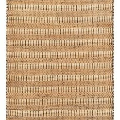 SURYA JASMINE 02 WOVEN JUTE RUG: CAMEL