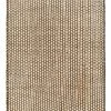 SURYA JASMINE 03 WOVEN JUTE RUG: NATURAL, BLACK