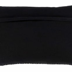 SURYA JESSIE BLACK + WHITE STRIPE LUMBAR PILLOW