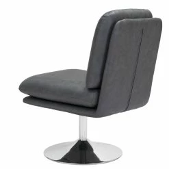 ZUO JET-SET GREY VINYL SWIVEL CHAIR Furniture