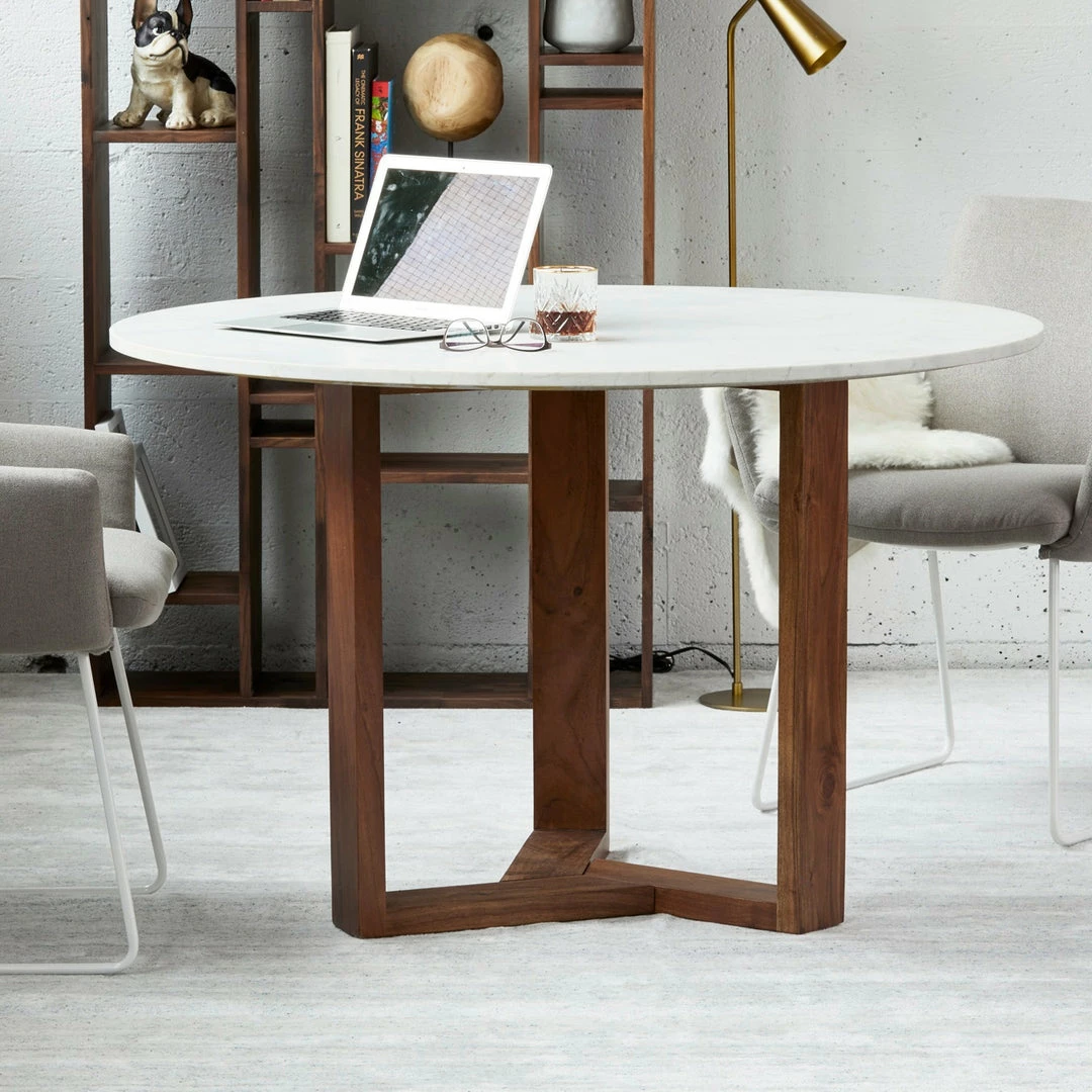 Best Pirce π MOES JINXX 48"ROUND MARBLE TOP DINING TABLE Kitchen + Dining π₯° 4 MOES JINXX 48"ROUND MARBLE TOP DINING TABLE Kitchen + Dining