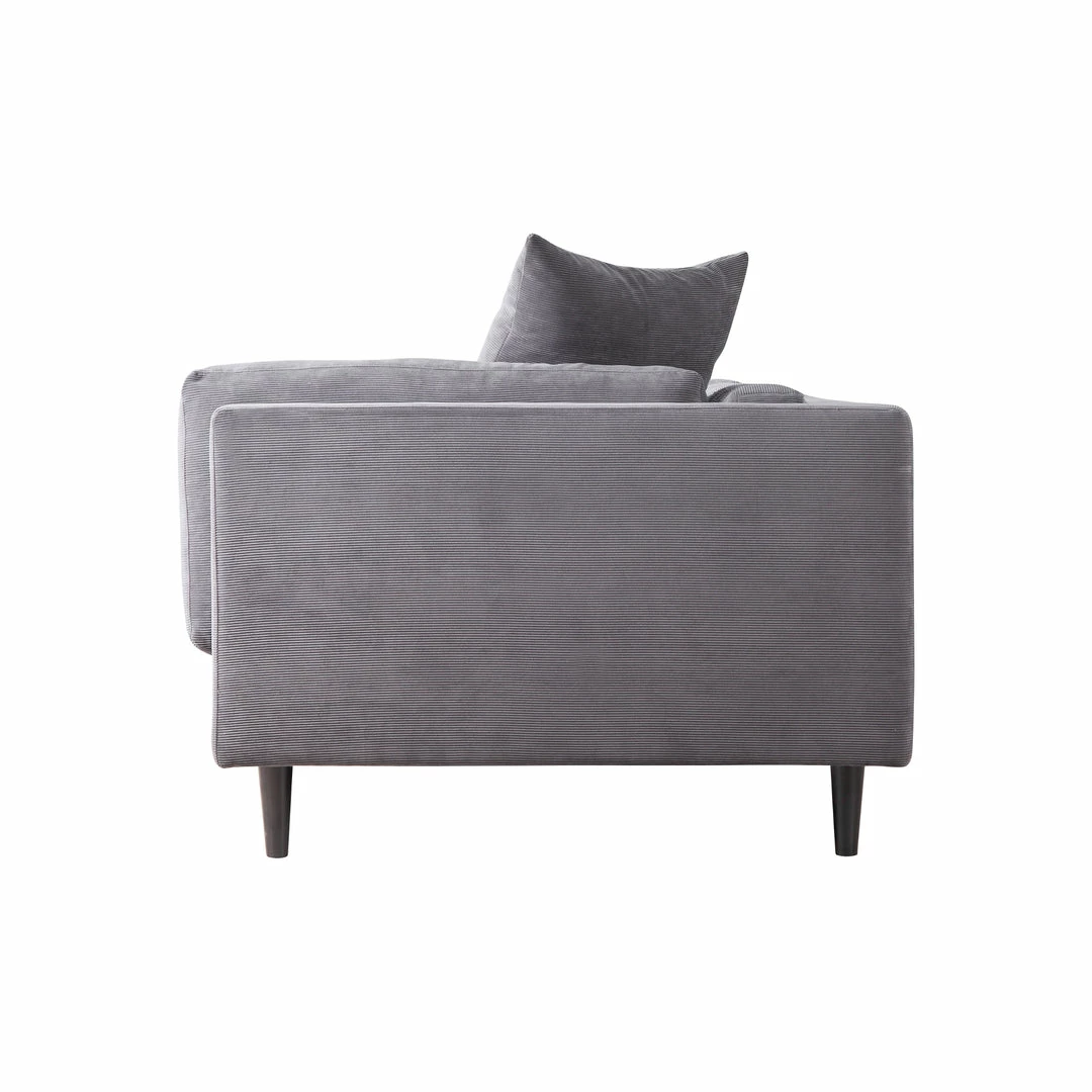 Wholesale 🔔 MOES Furniture JOEY GREY CORDUROY SOFA 🎉 4 MOES Furniture JOEY GREY CORDUROY SOFA