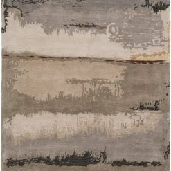 JAIPUR JUNA WOOL + VISCOSE RUG: STONE, TAUPE