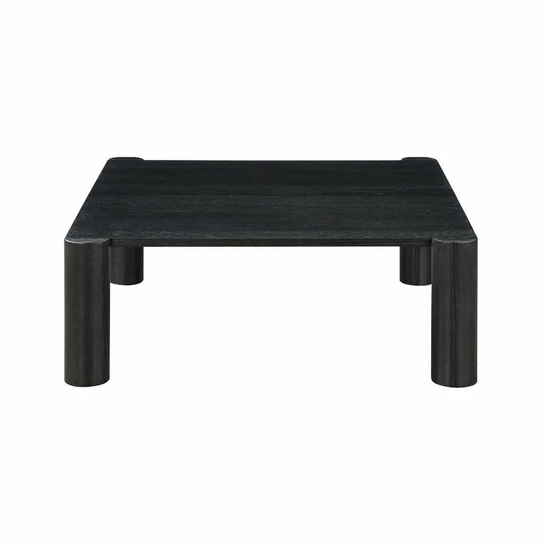 Discount π MOES Furniture JUNI BLACK OAK POST COFFEE TABLE π 4 MOES Furniture JUNI BLACK OAK POST COFFEE TABLE