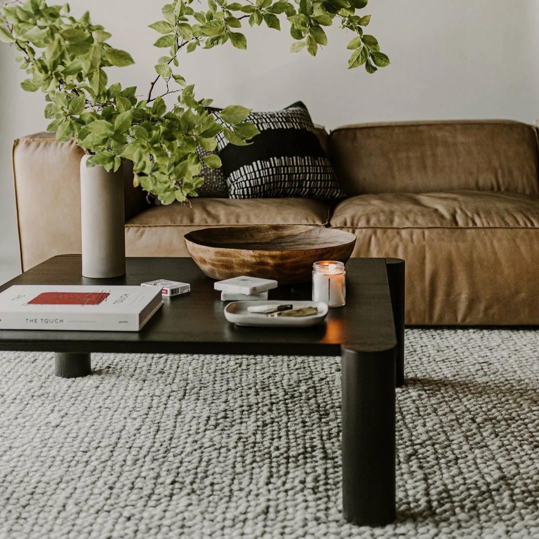 Discount π MOES Furniture JUNI BLACK OAK POST COFFEE TABLE π 6 MOES Furniture JUNI BLACK OAK POST COFFEE TABLE