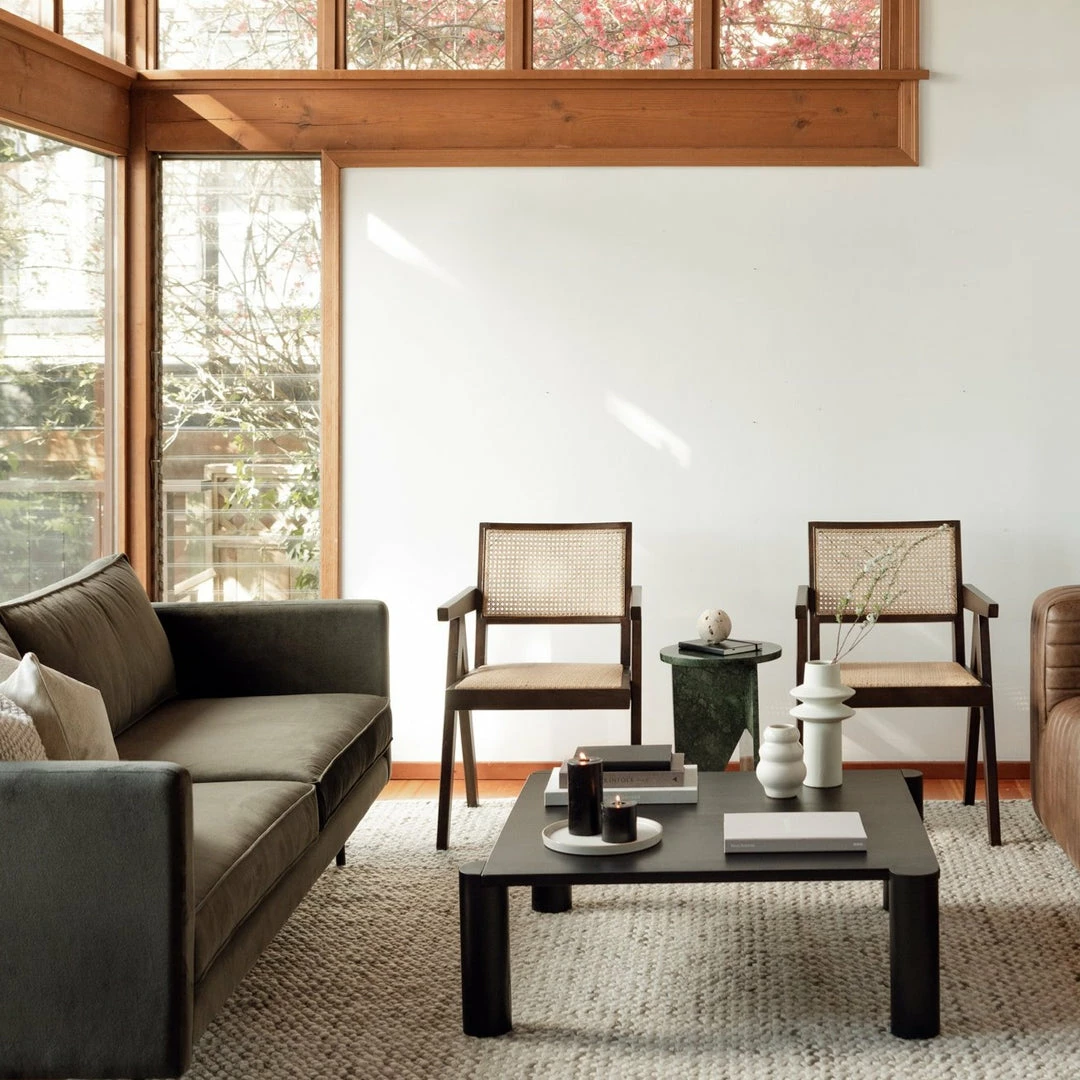 Discount π MOES Furniture JUNI BLACK OAK POST COFFEE TABLE π 2 MOES Furniture JUNI BLACK OAK POST COFFEE TABLE