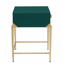 TOV JUNIPER GREEN LACQUER NIGHTSTAND Furniture