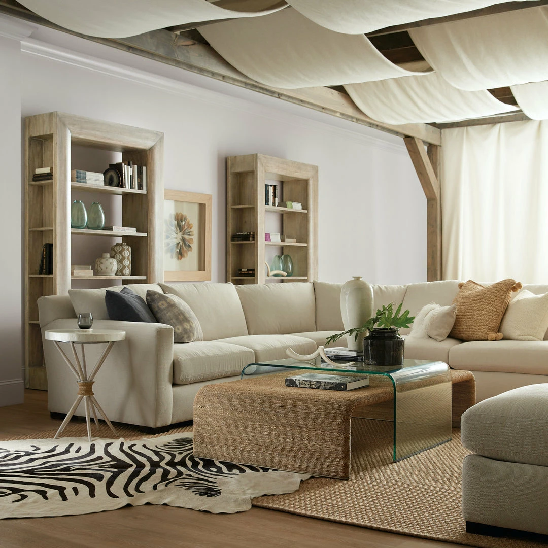 New π― HOOKER PLAYA JUTE + GLASS COFFEE TABLE Furniture π₯° 2 HOOKER PLAYA JUTE + GLASS COFFEE TABLE Furniture