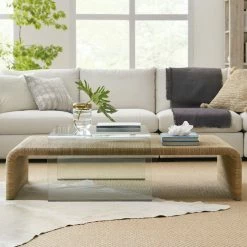New π― HOOKER PLAYA JUTE + GLASS COFFEE TABLE Furniture π₯° 10 HOOKER PLAYA JUTE + GLASS COFFEE TABLE Furniture