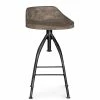 UTTERMOST Kitchen + Dining KAIRU INDUSTRIAL SWIVEL SCREW STOOL