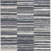 JAIPUR KENITH STRIPED RUG: STEEL, BLUE