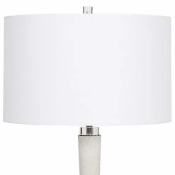 UTTERMOST KENTLY WHITE MARBLE TABLE LAMP