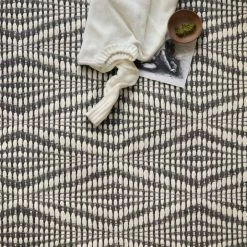 LOLOI KENZIE HAND-WOVEN WOOL+POLY BLEND FLAT RUG