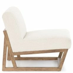 FOUR HANDS KNOLL NATURAL BOUCLÉ SLIPPER CHAIR Furniture