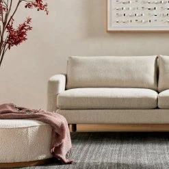 Promo 👏 FOUR HANDS SINCLAIR BOUCLE UPHOLSTERED COCKTAIL OTTOMAN Furniture 🌟 16 FOUR HANDS SINCLAIR BOUCLE UPHOLSTERED COCKTAIL OTTOMAN Furniture