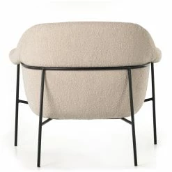 FOUR HANDS SUERTE CHAIR: NATURAL SAND BOUCLÉ