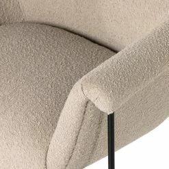 FOUR HANDS SUERTE CHAIR: NATURAL SAND BOUCLÉ