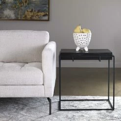 UTTERMOST Furniture KNOX OXIDIZED BLACK SIDE TABLE