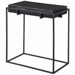 UTTERMOST Furniture KNOX OXIDIZED BLACK SIDE TABLE