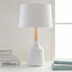 SURYA Lighting GAVIN LAMP: WHITE