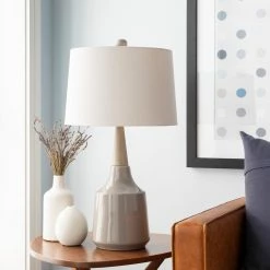 SURYA Lighting GAVIN LAMP: GRAY