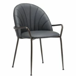 ZUO Furniture KURT BLACK LEATHERETTE DINING CHAIR