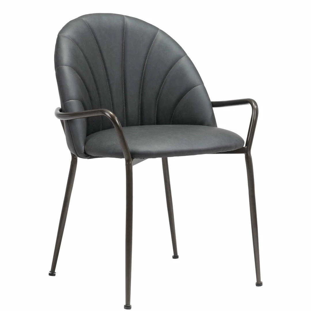 Deals ๐ ZUO Furniture KURT BLACK LEATHERETTE DINING CHAIR โ 2 ZUO Furniture KURT BLACK LEATHERETTE DINING CHAIR