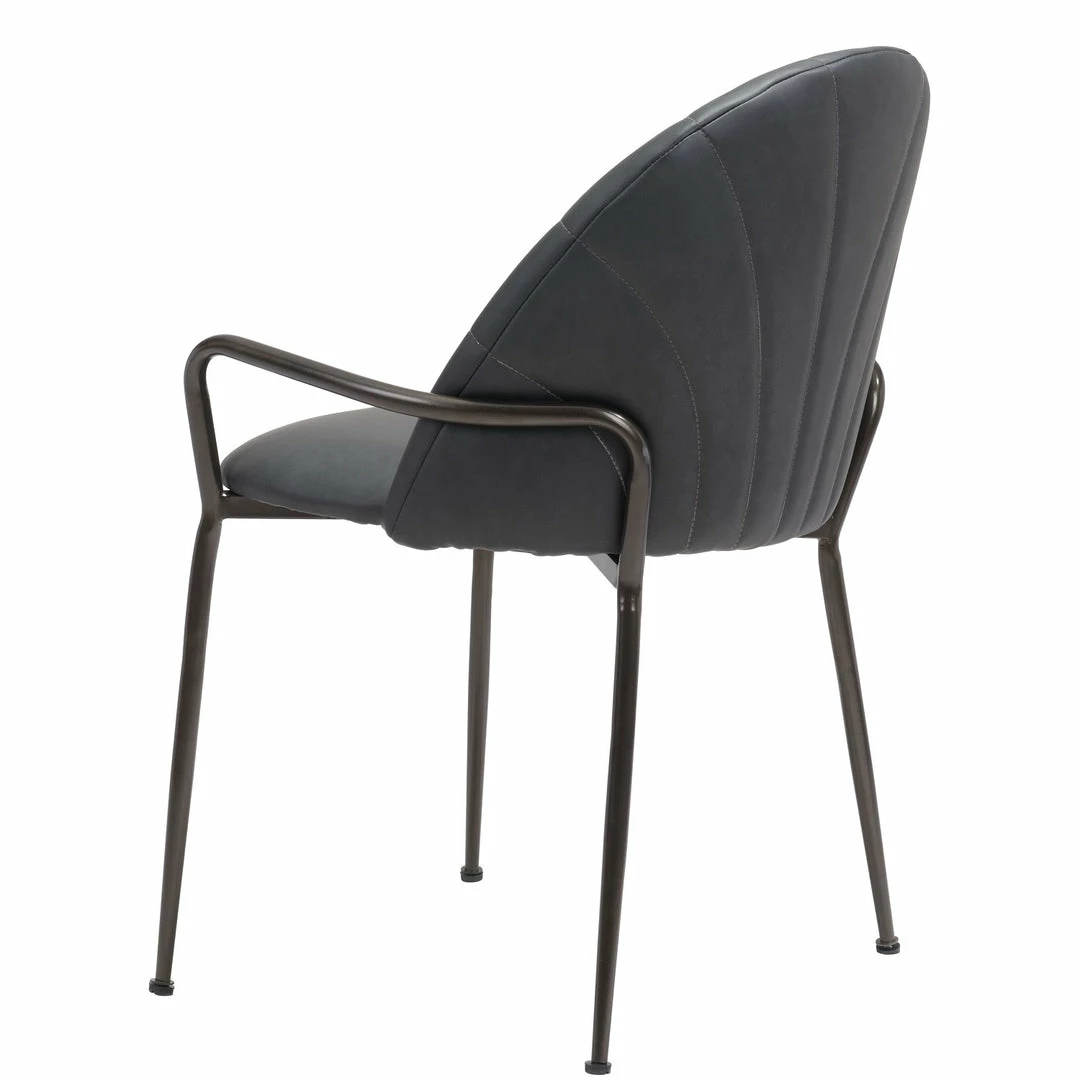 Deals ๐ ZUO Furniture KURT BLACK LEATHERETTE DINING CHAIR โ 6 ZUO Furniture KURT BLACK LEATHERETTE DINING CHAIR